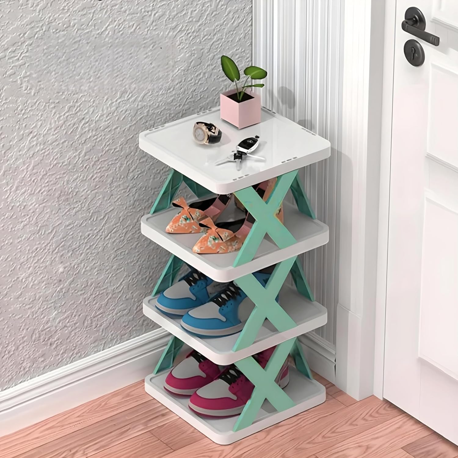 StepNest X-Frame Shoe Rack | 3-Tier Space-Saving Organizer for Every Home